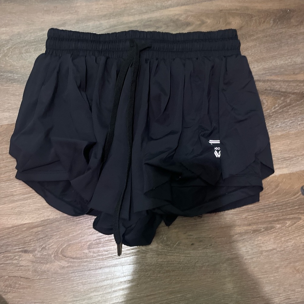 Women's Black Athletic Shorts